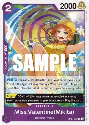 Miss Valentine (Mikita) (OP04-066) - Royaumes d'intrigue