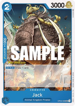 Jack (OP04-049) - Kingdoms of Intrigue Pre-Release Cards