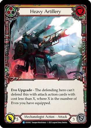 Heavy Artillery (Yellow) (EVO062) - Bright Lights Rainbow Foil