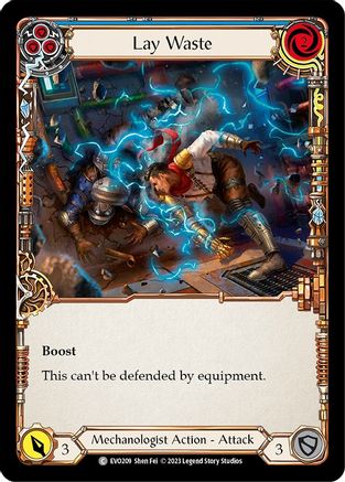 Lay Waste (Blue) (EVO209) - Bright Lights Rainbow Foil