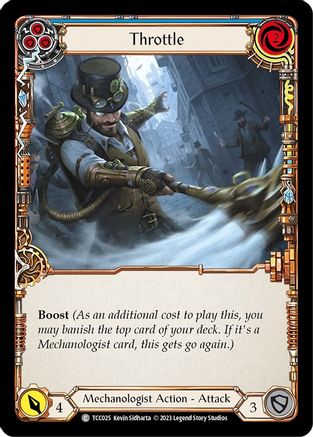 Manette des gaz (bleue) (TCC025) - Tour de table : TCCxLSS