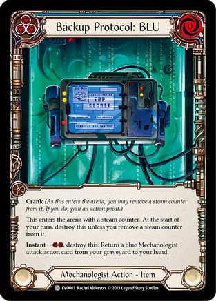 Protocole de sauvegarde : BLU (EVO083) – Feuille arc-en-ciel lumineuse