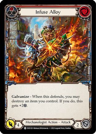 Infuse Alloy (Red) (EVO120) - Bright Lights Rainbow Foil