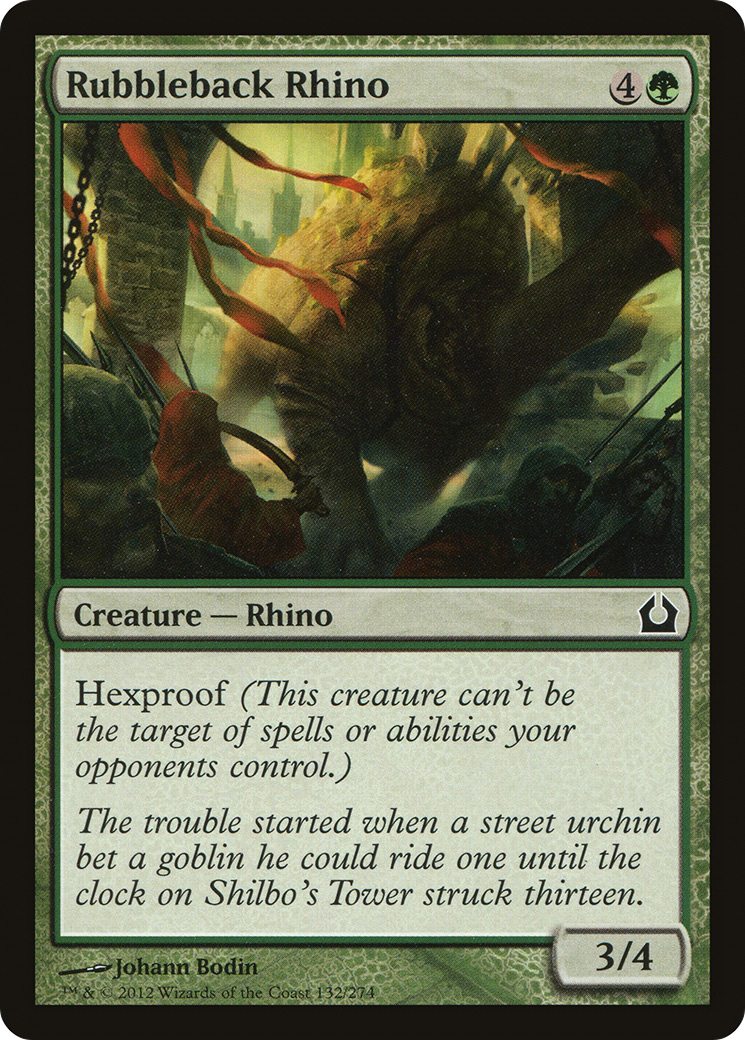Rubbleback Rhino (RTR-132) - Return to Ravnica