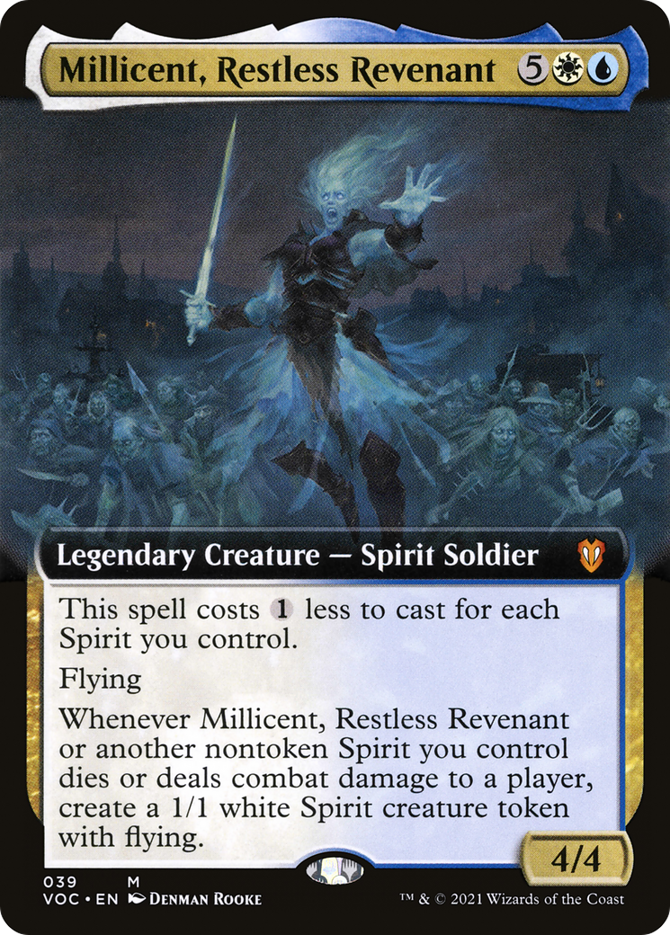 Millicent, Restless Revenant (Extended Art) (VOC-039) - Crimson Vow Commander: (Extended Art)