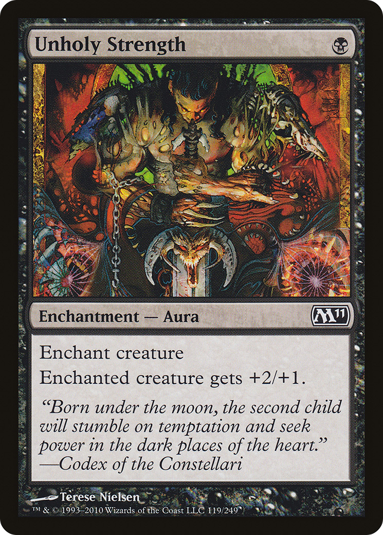 Unholy Strength (M11-119) - Magic 2011 Foil