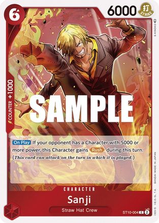 Sanji (ST10-004) - Ultra Deck : Les Trois Capitaines Foil
