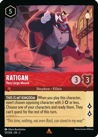 Ratigan - Très grande souris (121/204) - Rise of the Floodborn Cold Foil