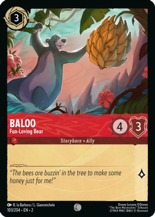 Baloo - Ours enjoué (103/204) - L'Ascension du Froid Né des Inondations