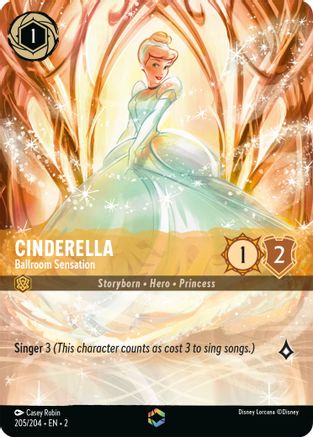 Cendrillon - Ballroom Sensation (Enchanted) (205/204) - Holofoil Rise of the Floodborn