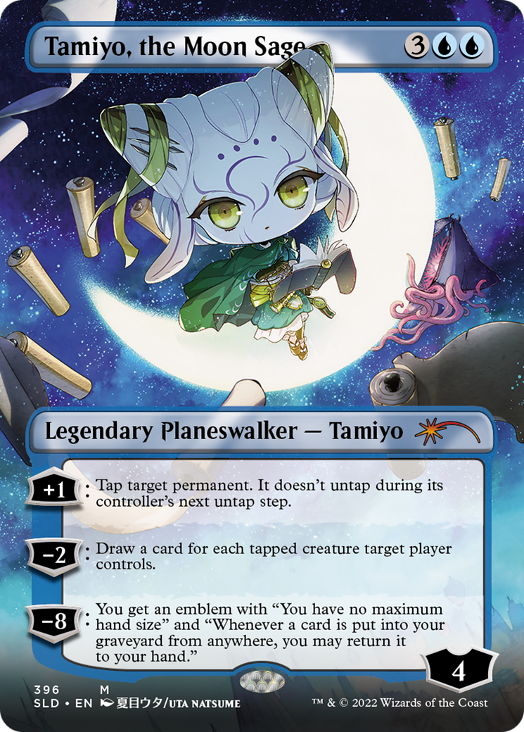Tamiyo, the Moon Sage (SLD-396) - Secret Lair Drop (Borderless) Foil