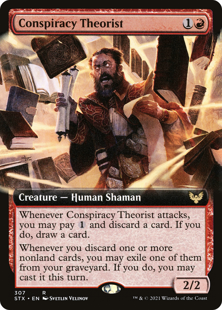 Conspiracy Theorist (Extended Art) (STX-307) - Strixhaven: School of Mages: (Extended Art)