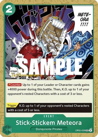 Stick-Stickem Meteora (OP05-039) - L'Éveil de la Nouvelle Ère : Cartes de tournoi du 1er anniversaire