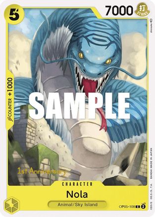 Nola (OP05-108) - L'Éveil de la Nouvelle Ère : Cartes de tournoi du 1er anniversaire