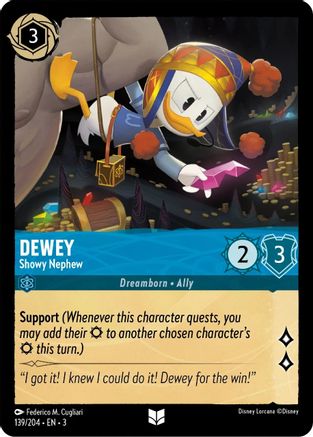 Dewey - Showy Nephew (139/204) - Dans les Inklands Cold Foil
