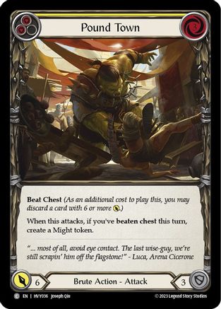 Pound Town (jaune) (HVY036) - Heavy Hitters Rainbow Foil