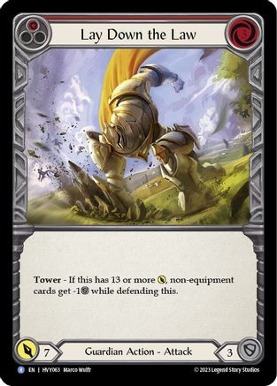 Posez la loi (HVY063) - Heavy Hitters Rainbow Foil