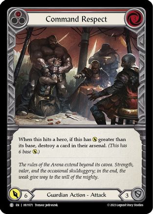 Command Respect (Rouge) (HVY071) - Heavy Hitters Rainbow Foil