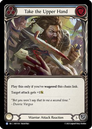 Prenez le dessus (bleu) (HVY114) - Heavy Hitters Rainbow Foil
