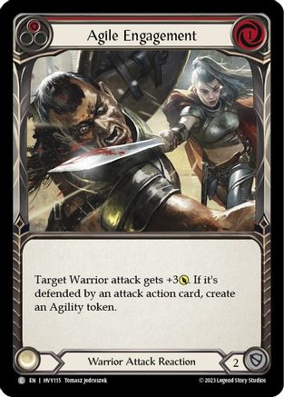 Agile Engagement (Red) (HVY115) - Heavy Hitters Rainbow Foil