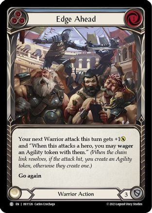 Edge Ahead (Bleu) (HVY126) - Feuille arc-en-ciel Heavy Hitters