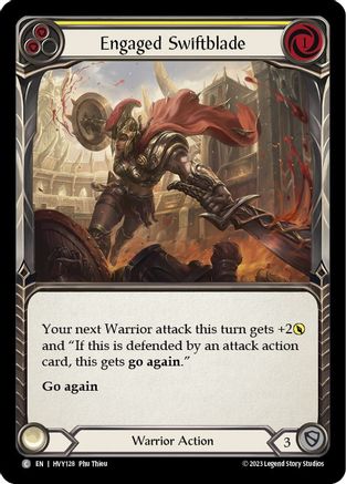 Swiftblade engagé (jaune) (HVY128) - Heavy Hitters Rainbow Foil