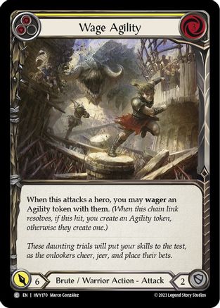 Agilité salariale (jaune) (HVY170) - Heavy Hitters Rainbow Foil