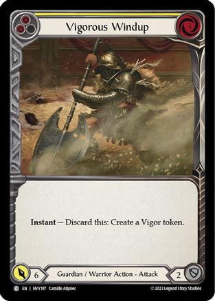 Vigoureux Windup (Jaune) (HVY187) - Heavy Hitters Rainbow Foil