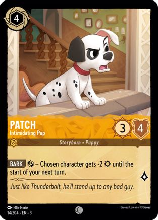 Patch - Chiot intimidant (14/204) - Dans les Inklands Cold Foil