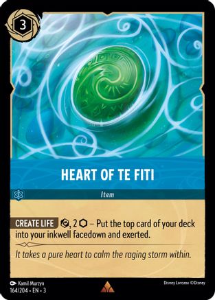 Cœur de Te Fiti (164/204) - Dans les Inklands Cold Foil