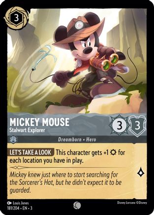 Mickey Mouse - Stalwart Explorer (181/204) - Dans les Inklands (feuille froide)