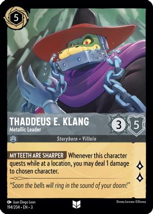 Thaddeus E. Klang - Metallic Leader (194/204) - Feuille froide Into the Inklands