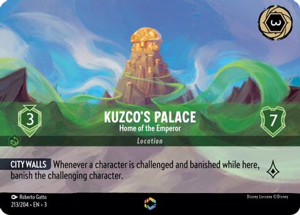 Palais de Kuzco - Demeure de l'Empereur (Enchanté) (213/204) - Holofolie Into the Inklands