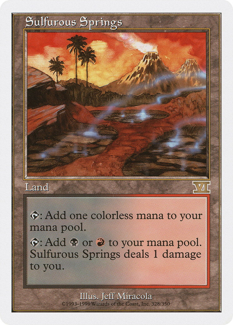 Sulfurous Springs (6ED-328) - Sixième édition classique