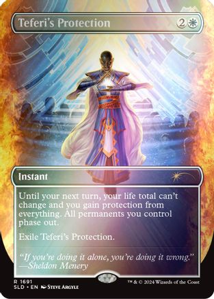 Teferi's Protection (1691) (Rainbow Foil) (SLD-1691) - Secret Lair Drop Series Foil