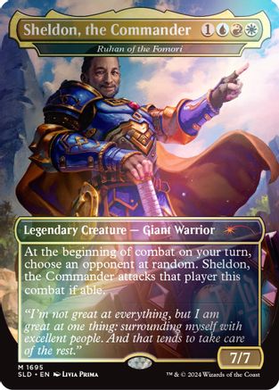 Sheldon, le commandant - Ruhan des Fomori (Rainbow Foil) (SLD-1695) - Secret Lair Drop Series Foil