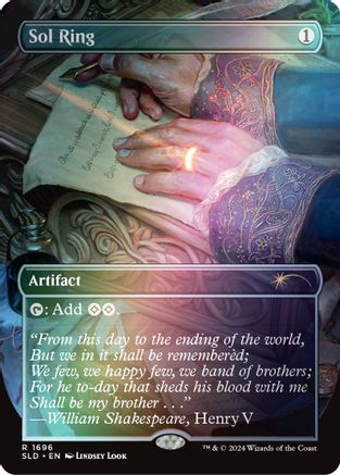 Sol Ring (1696) (feuille arc-en-ciel) (SLD-1696) - Secret Lair Drop Series
