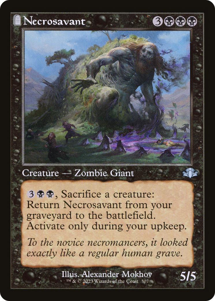 Necrosavant (Retro Frame) (DMR-307) - Dominaria Remastered: (tombstone) Foil