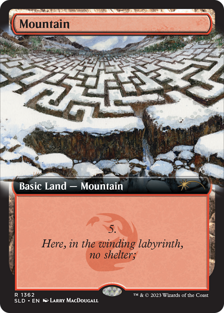 Mountain (1362) (SLD-1362) - Secret Lair Drop: (Extended Art)