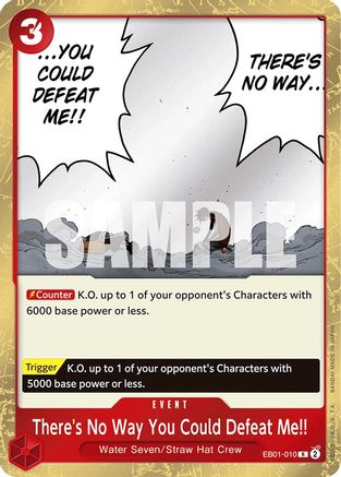 Tu ne pourrais jamais me vaincre ! (EB01-010) - Booster supplémentaire : Collection commémorative