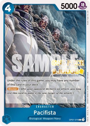 Pacifista (Judge Pack Vol. 3) (OP01-075) - Cartes promotionnelles One Piece Foil