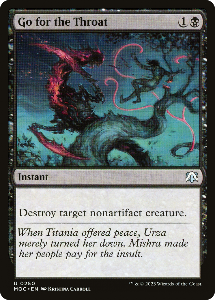 Go for the Throat (MOC-250) - March of the Machine Commander