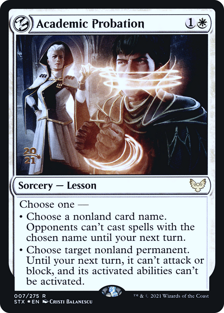 Academic Probation (PRE-07S) - Strixhaven: School of Mages Promos: (lesson) Foil