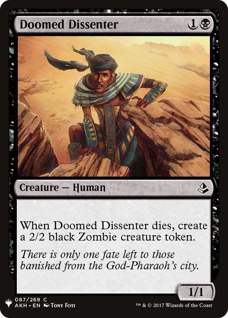 Doomed Dissenter (LIST-087) - The List