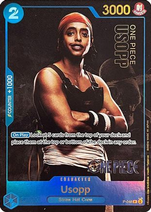 Usopp (Collection de cartes Premium - Édition Live Action-) (P-049) - Cartes promotionnelles One Piece Foil