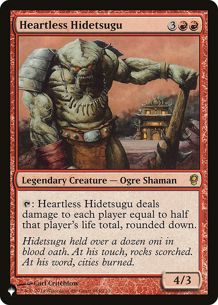 Heartless Hidetsugu (LIST-144/210) - The List