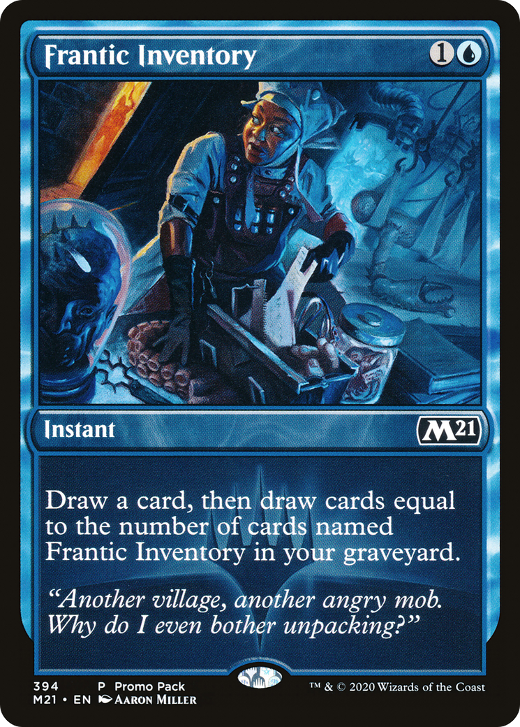 Frantic Inventory (PPM21-394) - Core Set 2021 Foil