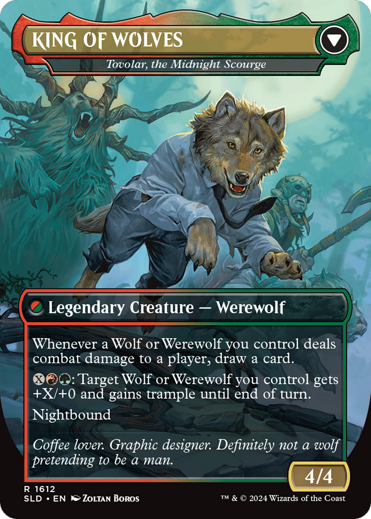 NOT A WOLF - Tovolar, Dire Overlord (SLD-1612) - Secret Lair Drop (Borderless)