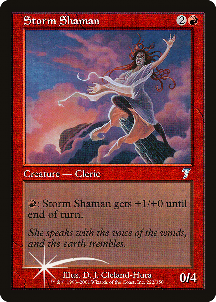 Storm Shaman (7ED-222★) - Seventh Edition Foil