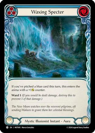 Waxing Specter (Blue) (MST045) - Part the Mistveil Rainbow Foil